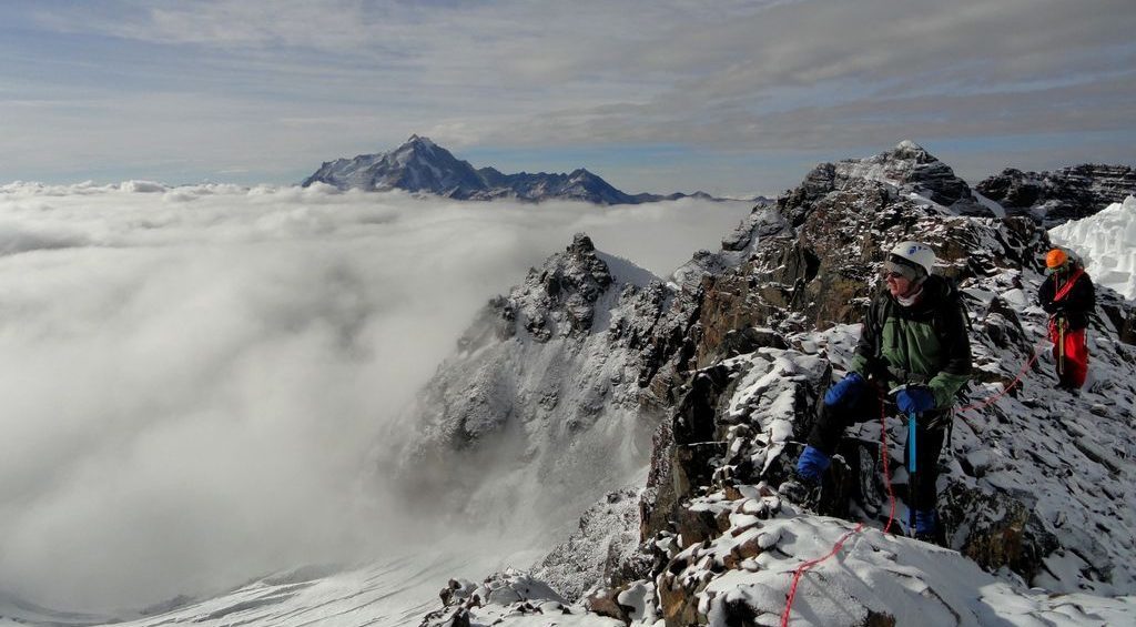 Pico Tarija - Au loin, le Huayna Potosi